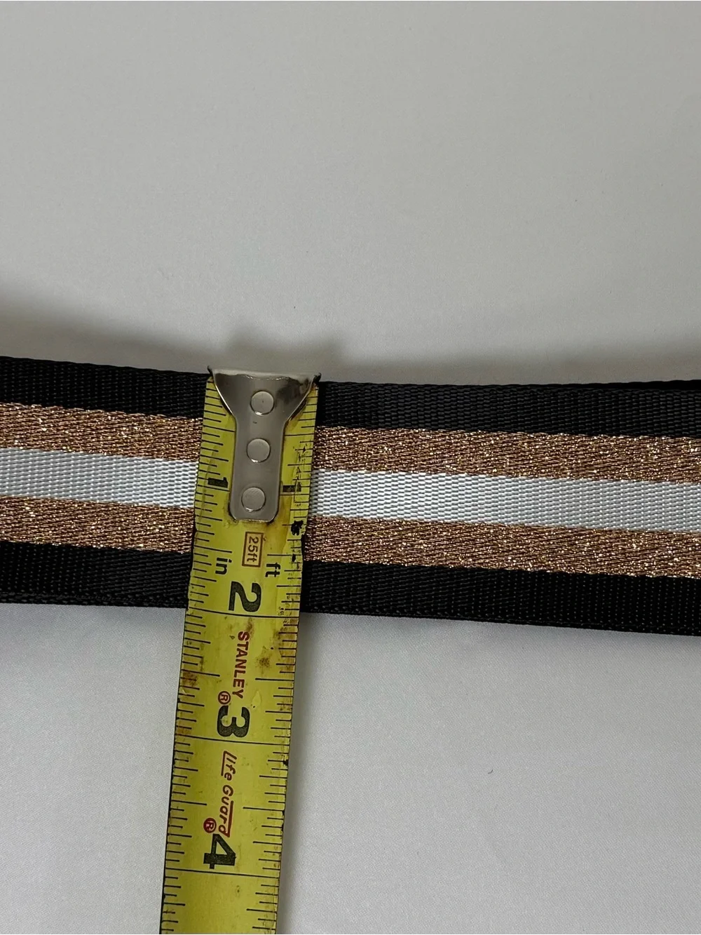 Adjustable Crossbody Bag Strap ~ 60” – Black Gold Thread Replacement Strap
